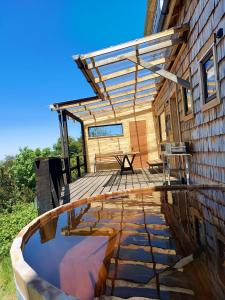 Balkón nebo terasa v ubytování Casa Puente de Chiloé