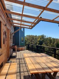 Balkón nebo terasa v ubytování Casa Puente de Chiloé