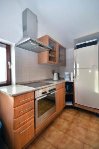 Kuchyň nebo kuchyňský kout v ubytování Apartments Jasminka