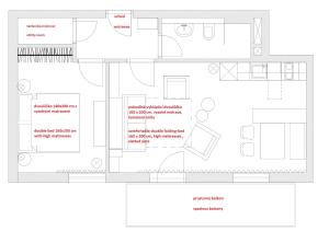 Plano de Apartmán Plešivec u sjezdovky