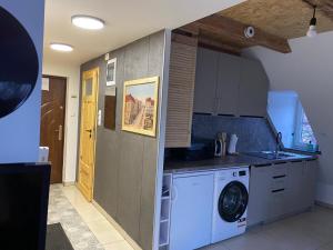 Kuchyň nebo kuchyňský kout v ubytování Nowe miasto