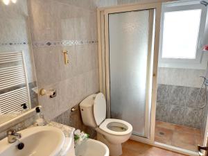 A bathroom at Bright Villa in Vidreres with Private Pool and Jacuzzi