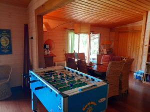 a large foosball table in a room at B&B L'Albatros in Fayence