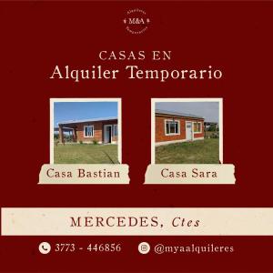 Captura de pantalla de un sitio web con dos fotos de una casa en Bastian en Mercedes