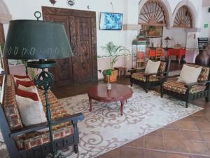 Posezení v ubytování Hotel Refugio Victoria
