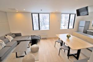 Posezení v ubytování Myoko Apartments