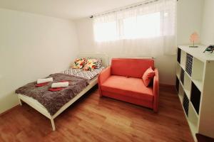 Postel nebo postele na pokoji v ubytování Apartma Juli + 14 fotografií