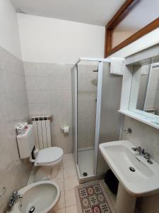 Baðherbergi á Albergo Baffo