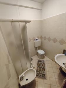 Baðherbergi á Albergo Baffo