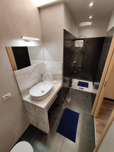 Baðherbergi á Albergo Baffo