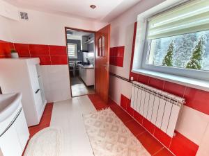 Kuchyň nebo kuchyňský kout v ubytování Apartament Za Potokiem