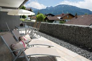 Ein Balkon oder eine Terrasse in der Unterkunft SonnenChalet Appartement SC 02