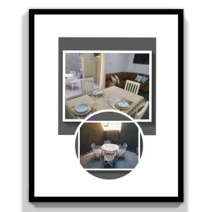 una imagen de un comedor con una mesa en Céntrico y moderno departamento en San Rafael