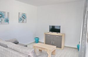 Televízia a/alebo spoločenská miestnosť v ubytovaní Chalet Lobita