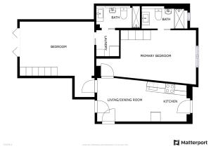 The floor plan of Milano City Apartments - Stylish House Free WiFi-Parking-Airport
