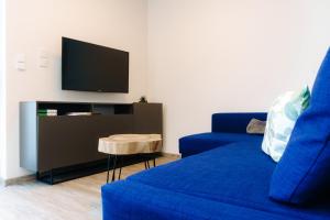 TV a/nebo společenská místnost v ubytování Rooftop Klinovec