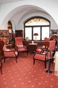 Posezení v ubytování Romantik im Hotel Villa Röhl