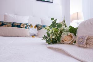 Posteľ alebo postele v izbe v ubytovaní Apartamento Romero valencia
