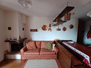 Posezení v ubytování casa Margherita