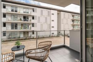 Balkón nebo terasa v ubytování Wings Apartment