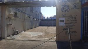 an empty building with a sign on the side of it at HOTEL CARMELITAS 42 in Villahermosa