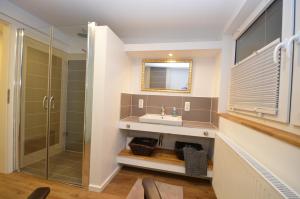 Koupelna v ubytování Kleine Villa