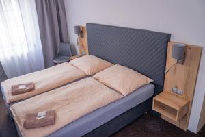 Voodi või voodid majutusasutuse Hotel Zlatá Labuť toas