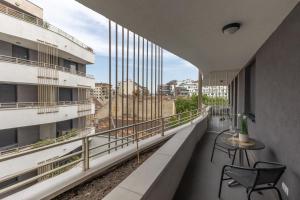 Balkón alebo terasa v ubytovaní LÉO Apartment