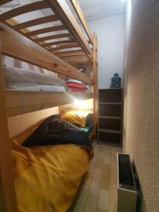 a small room with two bunk beds in it at Studio vue montagne proche des pistes in Orcières