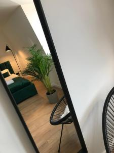 Łóżko lub łóżka w pokoju w obiekcie Apartament Bianco Verde