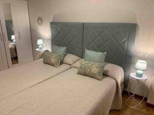 A bed or beds in a room at Apartamento Oviedo Parque del Oeste