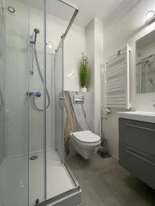 Baðherbergi á Apartamenty Wisła Centrum