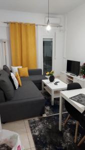 A television and/or entertainment centre at Pagrati apartment Διαμέρισμα Παγκράτι