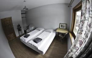 Postel nebo postele na pokoji v ubytování Chata Apart