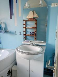 Łazienka w obiekcie Maison familiale au Chenal