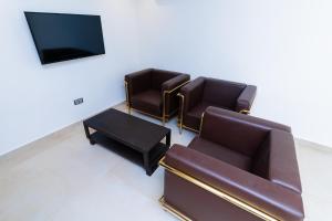 Terraform Hotelにあるテレビまたはエンターテインメントセンター