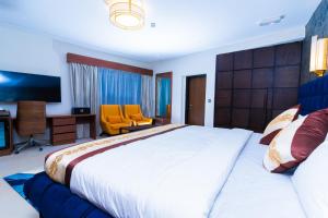 Terraform Hotelにあるベッド