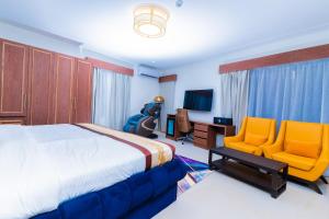 Terraform Hotelにあるテレビまたはエンターテインメントセンター