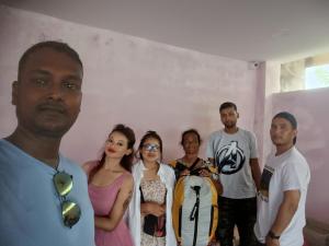a group of people posing for a picture at HOTEL ANISH in Havelock Island