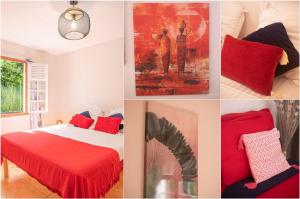 Postel nebo postele na pokoji v ubytování Villa Surelles - 3 chambres - piscine - Le Diamant