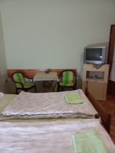 TV a/nebo společenská místnost v ubytování Apartman 2 szemèlynek