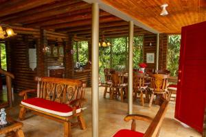Posezení v ubytování Eco Cabañas San Lorenzo