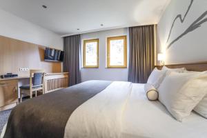 Katil atau katil-katil dalam bilik di Alpine Club, Austria