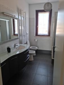 A bathroom at CASA FLAN