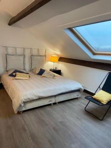 Postel nebo postele na pokoji v ubytování Joli studio centre-ville Vendôme