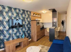 Kuchyň nebo kuchyňský kout v ubytování Downtown Apartments Sinatra air-conditioned