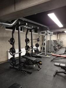 Posilňovňa alebo fitness centrum v ubytovaní Oli&Joly Baltic Marina