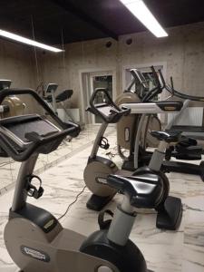 Posilňovňa alebo fitness centrum v ubytovaní Oli&Joly Baltic Marina