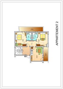 Plán poschodí v ubytovaní Appartement Oskar