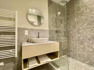 Vannituba majutusasutuses Blackhome Wien I contactless check-in